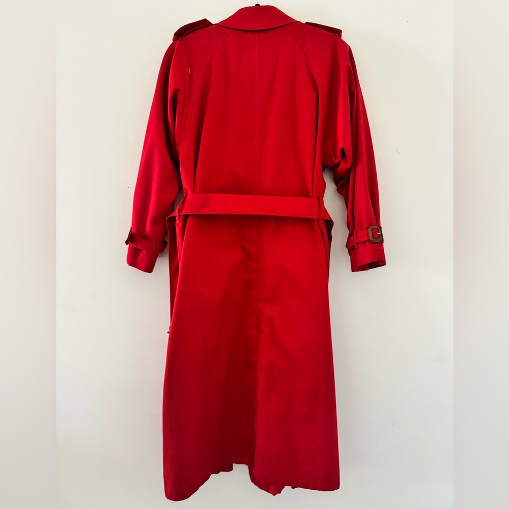 Vintage Burberrys Trench Coat, Red - Picture 2 of 8
